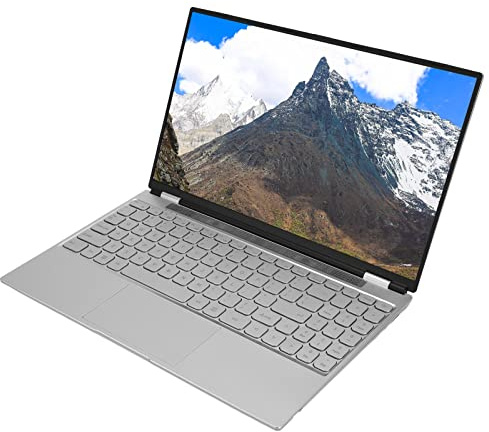 Laptop Aziendale, Fotocamera Magnetica per Laptop da Gioco HD IPS Quad Core CPU da 15,6 Pollici per Lavoro (16G+512G Spina UE)