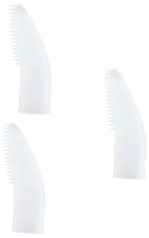 BCOATH 3 Stücke Finger Schutzhülle Zahnbürste Set Hund Katze Zahnbürste Stift Für Pet Oral Reinigung