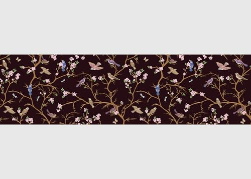 AG Design Bordura Autoadesiva Uccelli tra gli alberi, AWB 8260 | Decorazione Impermeabile per Pareti, Mobili, Carte da Parati, Rivestimenti Murali, Pellicola | Larghezza 500 cm x Altezza 13,8 cm
