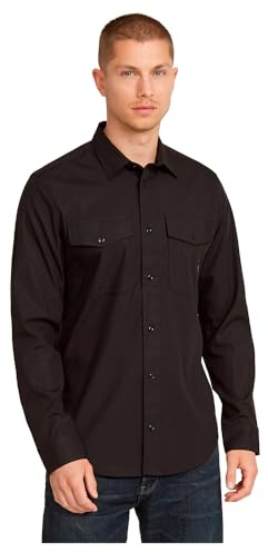 G-Star Herren Marine Slim Hemd, Schwarz (dk Black D24963-D701-6484), L