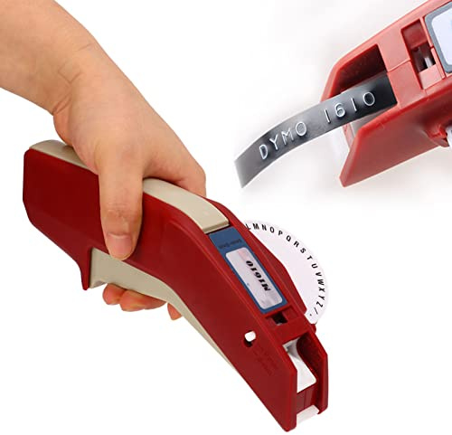AILOOCEDI Machine de Gaufrage D'étiquettes avec Rubans, Gaufrage D'étiquettes avec Chiffres Clairs, Opération à Une Main, Fabrication D'étiquettes ABS, Gaufrage pour étiquettes de