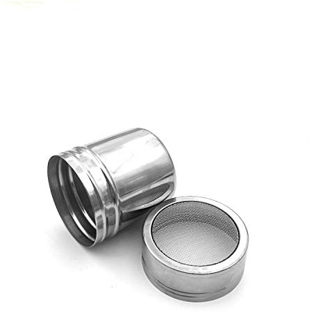 Stainless Steel Shaker Sifter Dispenser Duster Container for Flour, Sugar, Baking Soda, 1 Pack