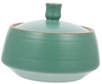 LIGIGWASH Tarro de Cerámica para Almacenar Vintage Verde con Tapa