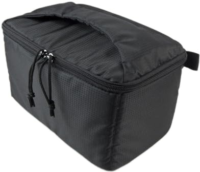 DremFreo Custodia Morbida per Fotocamera DSLR Borsa Protettiva Antiurto Nera con Divisori 26x15x14 cm #BG510 (Nero)