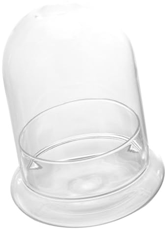 Veemoon Terrarium Écologique en Verre Transparent avec Grosse Cloche à Trou Récipient Décoratif pour Plantes de Bureau et Micro-Paysage Bouteille en Verre pour Succulentes