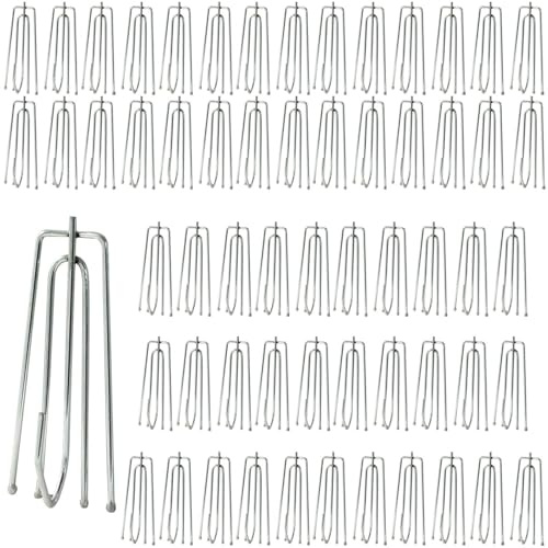 XAGMODSHN Ganci per tendaggi Pinze Pinze Tenda in Acciaio Inox Pieghe Traverse Pieghe 4 Appendini Estremità Ganci per Tende in Acciaio Inox