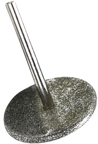 HOMSFOU Punta per Fresa Unghie in Acciaio Bit Piatto per Sabbiatura e Lucidatura Testina Disco da 20 MM, Strumento Multifunzionale per Manicure e Pedicure