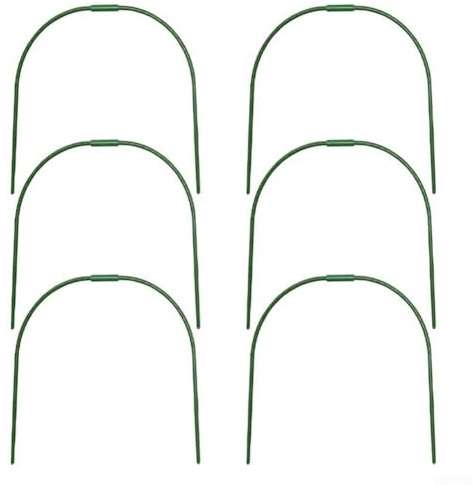 Aros de plantación de jardín con función empalmable para protección contra heladas e insectos, diseñados para apoyar estantes de invernadero y promover el crecimiento saludable de las plantas