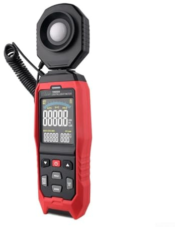SiSinkal Luxmetro professionale 0,1-200000 LUX digitale illuminometro con sonda girevole USB alimentato a batteria allarme per la misurazione della luce ambientale (TA632B (usb))