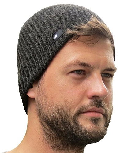 Grace Folly Daily Beanie Hat Skull Cap for Men or Women (Many Colors) Charcoal