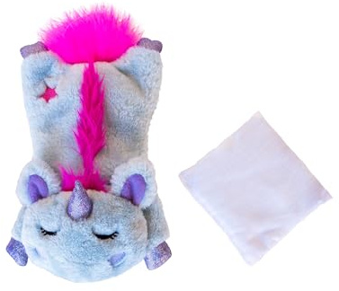 Petstages Cuddle Pal - Kattleksak - uppvärmbar i mikrovågsugn - enhörning - av plysch - lila