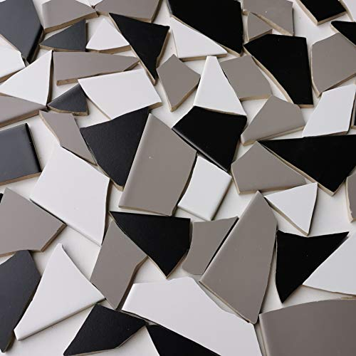 Fliesenbruch frostfest verschiedene Mixe Mosaik Bruchfliesen (3.5, Graumix)