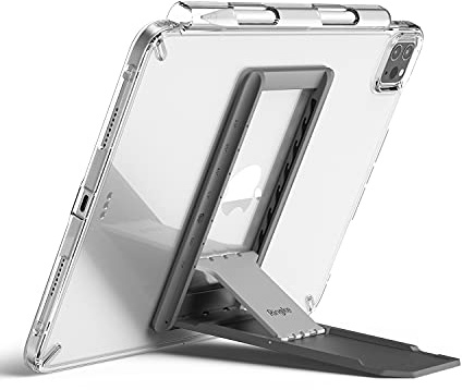 Ringke Outstanding, Klebehalterung mit Verstellbarem Winkel, Kompatibel mit iPad/Pro/Air Series/Galaxy Tab/Tablet/Laptop/E-Reader - Dark Gray