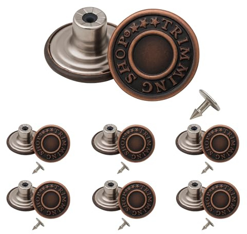 Trimming Shop Stud Buttons 14mm Copper 10 Pcs Hammer On Denim Jeans Jackets | Built To Be Sturdy And Long Lasting For Everyday Wear Perfect For Trousers Bags And Tailoring Repairs