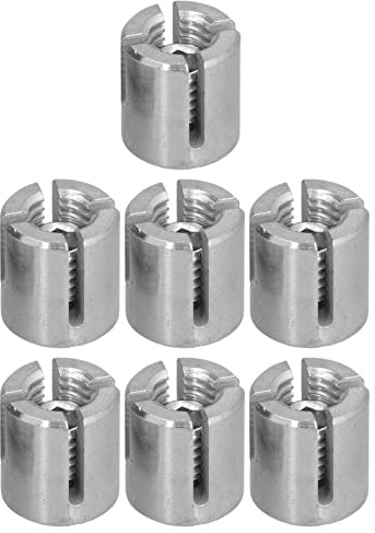 Estink Morsetti per Cavi Incrociati, Acciaio Inox 316 M10x2mm 10 Pezzi per Ringhiere e Corrimano, Morsetti a Croce per Cavi in Acciaio di Alta Resistenza, Kit Completo per Fissaggio Sicuro