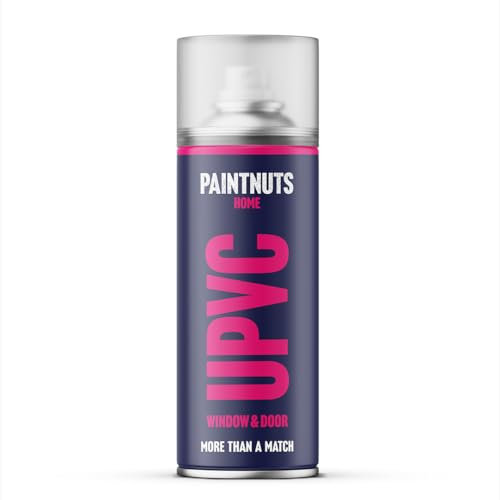 PaintNuts uPVC Window & Door Paint - RAL-9011 - GRAPHITE BLACK Gloss 400ml Spray Can