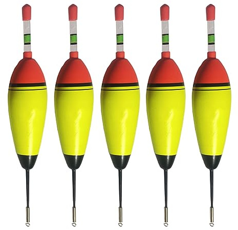 Fiskespolset med 5 mjuka EVA-skumflytmattor med införbar självlysande design för gädda abborre karpbas (30 G)