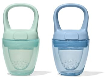 OXO Tot Silicone Self-Feeder 2 Pack - Opal and Dusk