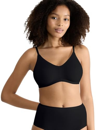 Sloggi Womens Go Daily Cotton Soft Bra, Black, XL UK