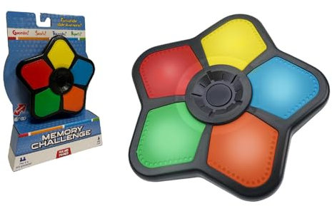 Gioco di Memoria Interattivo Giocattolo Portatile con Luci e Suoni Gioco di Memoria Tascabile Memory Challenge Gioco di Abilità e Memoria Puzzle Game Gioco Elettronico Memorizzazione Concentrazione