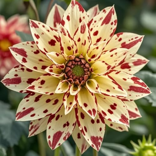 Dahlia tubers UK Hardy-Dahlia Bulbs Plants-Strong Plants That Grow Well/Mix Golden Jade Carving Feels Perfect-2 Bulbs-C