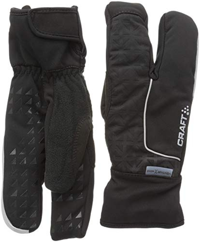 Craft Sibiriska handskar 3 fingrar längdskidor vuxen, svart, FR: XL (tillverkarens storlek: 11 XL)