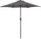 CHRISTOW Garden Parasol Umbrella Polyester Canopy Steel Sunshade With Crank Handle