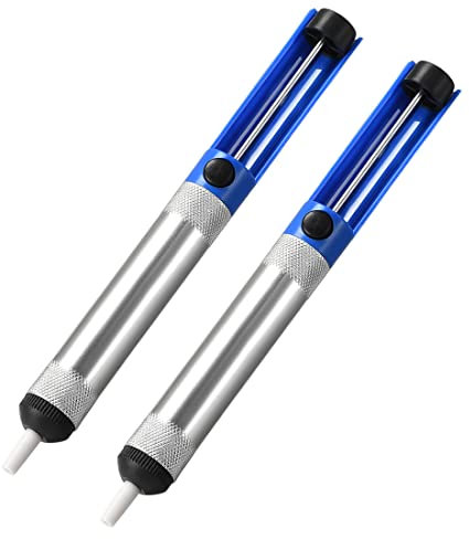 sourcing map Desoldering Pump 7.5 Inches Solder Sucker Manual Vacuum Solder Removal Hand Tool 2Pcs