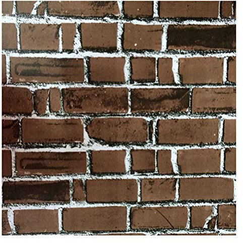 BESPORTBLE Pegatina De Pared De Ladrillo Adhesivo De Pared Decoración Hogar Efecto Rústico Ladrillos Marrones