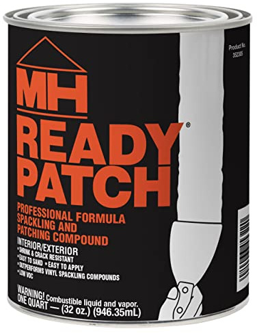 Zinsser MH Ready Patch Low VOC Spackling & Patching Compound, Quart,Off White