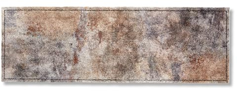 Astra Flauschige Sauberlaufmatte weich - Pure & Soft - Hello Welcome 50 x 150cm - Waschbarer Küchenteppich innen - Türmatte strapazierfähig - Teppich läufer