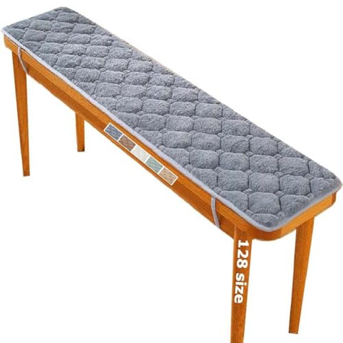 Miecoae Sitzkissen für Indoor und Outdoor, Stuhlkissen Balkon, Sitzauflage Bank, Sitzbank Kissen Bankauflage Bankkissen Sitzpolster für Fensterbank, Mit Bändern Antirutsch(A2,200x40 cm 79x16 in)
