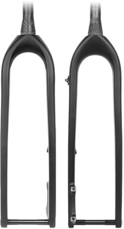 BSFHQS 1-1/2 Coniques Fourche Rigide VTT 27,5 29 Pouces Fourche Avant De Frein À Disque Fourche Dure en Carbone Axe Traversant 15 * 100/110MM Routage Interne Semi-dissimulé(15 * 100mm,29in)