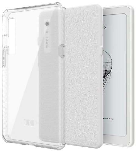 TUDIA SKN Clear - Carcasa trasera para Onyx Boox Palma 2, esquinas reforzadas, a prueba de golpes, delgada, antiamarilleamiento, parte trasera transparente, agarre ligero, parachoques de TPU