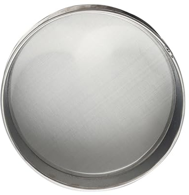 perfk Filtro setaccio di glassa in ceramica facile da pulire, setaccio a rete fine, 100 maglie, acciaio inossidabile 304 per cottura, pigmento, argilla, 20 Cm