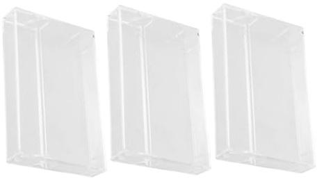 VICASKY Lot De 3 Porte-Cassettes À Cassettes Boîtiers De Rangement Portables Pour Audio Boîtiers Pour Enregistreurs Bacs Rangement Avec Couvercles Boîtes Transparentes En