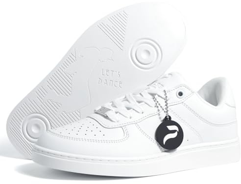 Unisex Dance Sneakers Spin Sole Comfortable Men's and Women's Dance Shoes for Latin Dancing Bachata Salsa Line Dancing Swing Shuffling Hip Hop