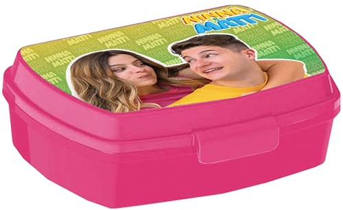 NINNA e MATTI Lunchlåda Barn Matförvaringsbehållare för Skola eller Picknick 2025–2026, Mått 17 x 12 x 6,5 cm
