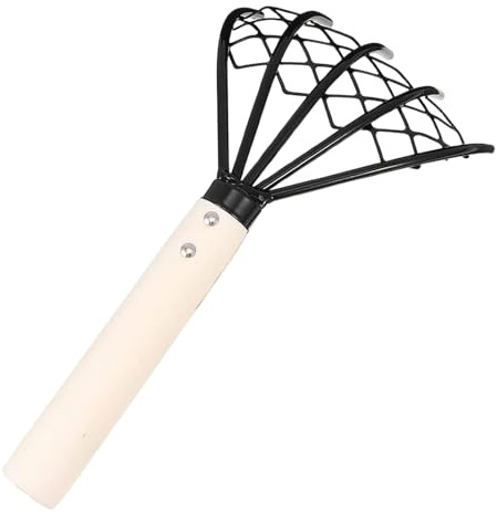 Râteaux pour Jardinage, 5-Dents Griffes en Acier pour Palourdes, Outil Manuel de Cultivateur et Bêche avec Poignée Ergonomique pour Désherbage Sol Terre Sable Jardin Jardinage Extérieur Paysage