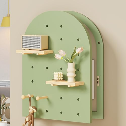 Cache Compteur Electrique Décoration Murale Décorative pour Panneau Électrique, Boîte De Distribution Créativité Mural, pour Chambre à Coucher, Cuisine, Maison(Green,30 * 54.9cm/12 * 21.6in)