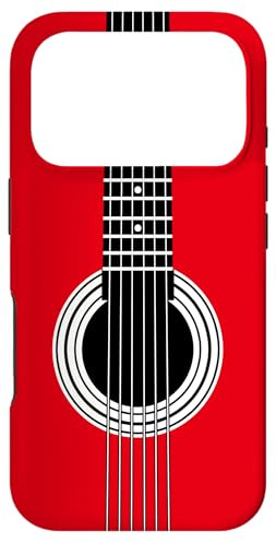 Cordes de Guitare Rouges et Trou sonore pour Amateur de Musique Coque pour iPhone 17 Pro