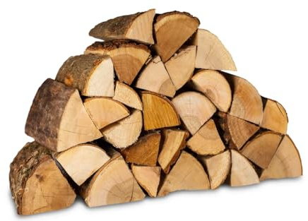 Hardwood Firewood Logs 7Kg Kiln Dried Logs - Ready to Burn Easy For a Long Hot Burn Hard Wood for Weekend Fires Open Fire Pits Wood Burners Log Burners Fireplaces
