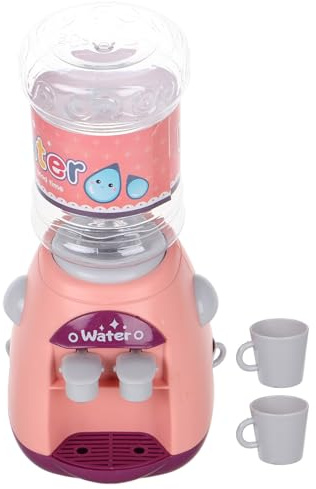 WHAMVOX Mini Dispensador de Agua para Rosa sin Batería, Juguete Educativo con Doble Salida, Fuente de Agua Potable en Miniatura para Juegos de Cocina y Simulación Infantil