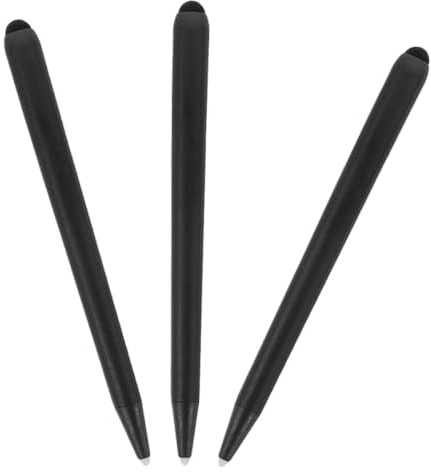 Beavorty Bolígrafo Táctil de Doble Punta para Pantallas Capacitivas, 3 Unidades, Lápiz Óptico para Pizarra Electrónica, Compatible Tabletas y Móviles, Uso Profesional y Color Aleatorio