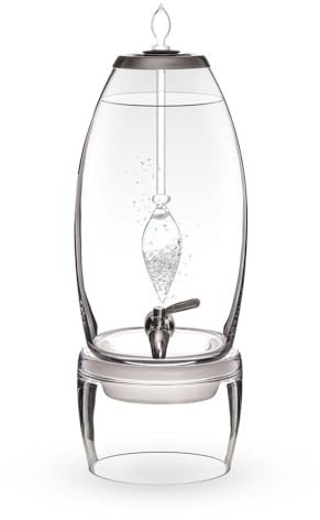 VitaJuwel Grande Diamonds | Wasserspender mit echten Diamantsplittern (4 ct.) & Bergkristall für Innere Stärke und Energie
