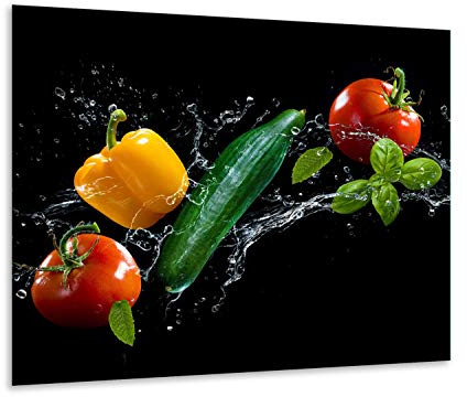 Plaque de protection universelle pour plaque de cuisson 60 x 52 cm 1 pièce Pour plaques de cuisson Protection contre les éclaboussures Planche à découper en verre trempé