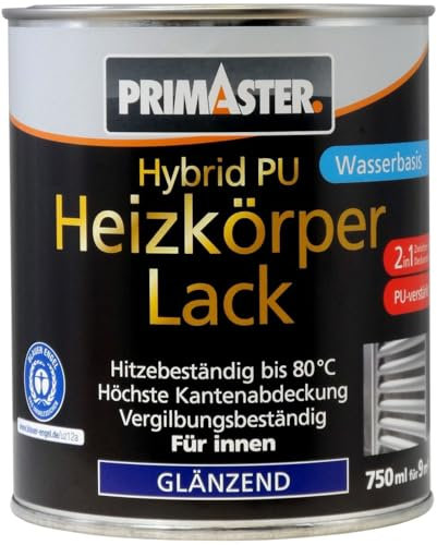 Primaster Hybrid-PU Heizkörperlack weiß 750 ml für Innen Lack