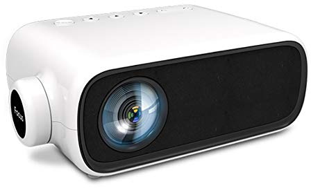 RSGK Proyector USB Doméstico 1080 HD, Enfoque Manual, Compatible con HDMI, VGA, TF, AV Y USB, Apto para Portátiles para Entretenimiento Doméstico