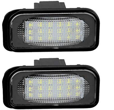 Luz de matrícula de coche, 1,44 W, 18 cuentas, lámpara de matrícula, LED R&L, compatible con C-classe W203