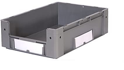 Provost Bac gerbable à ouverture frontale qualité alimentaire gris 32L - 60 x 40 x 17,5cm